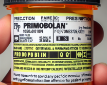 Prescription requirements for primobolan